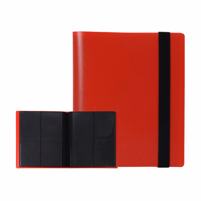 Durable 4-Pocket Trading Card Album Binder with 160 Card Capacity
