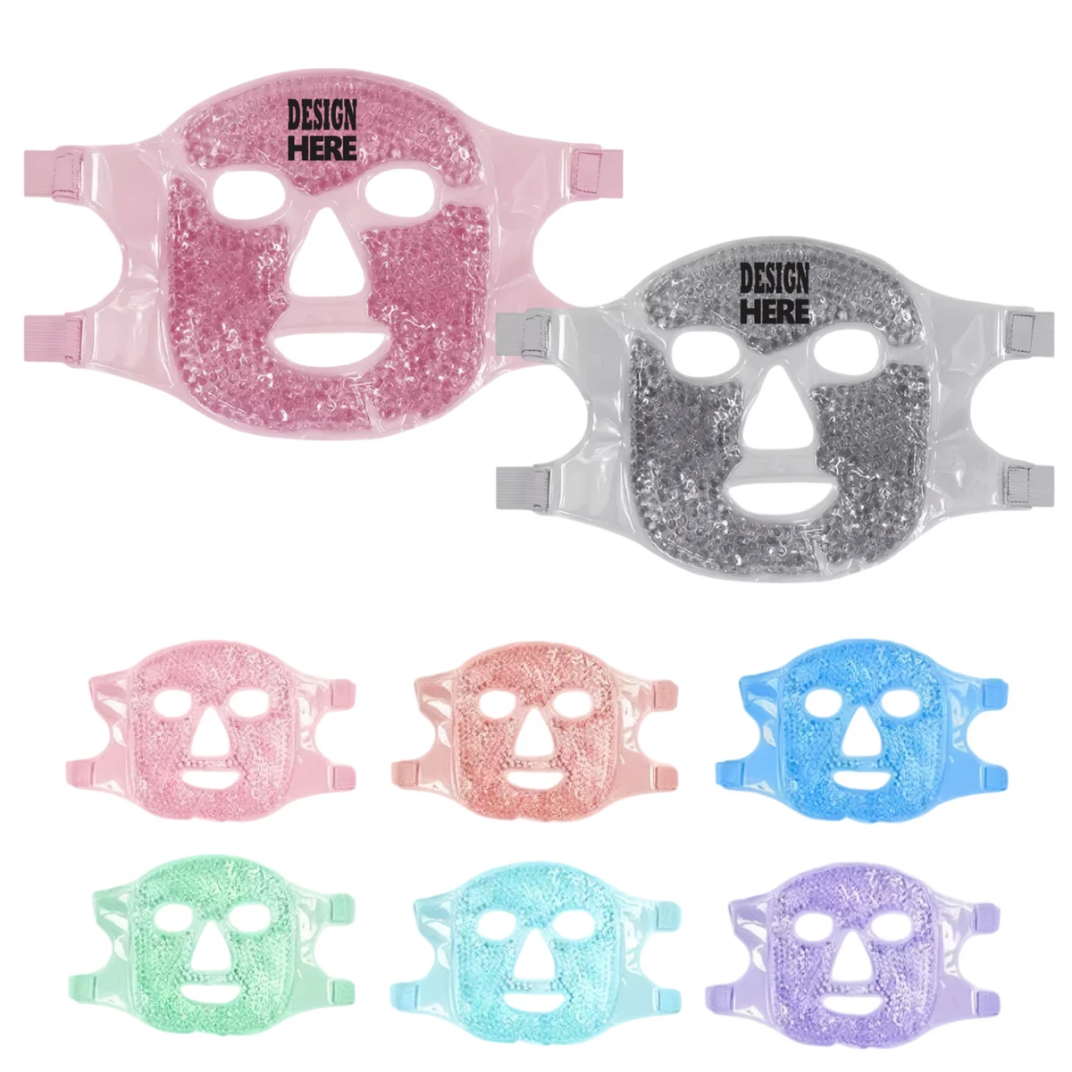 Reusable Gel Beads Hot & Cold Pack Face Mask 1