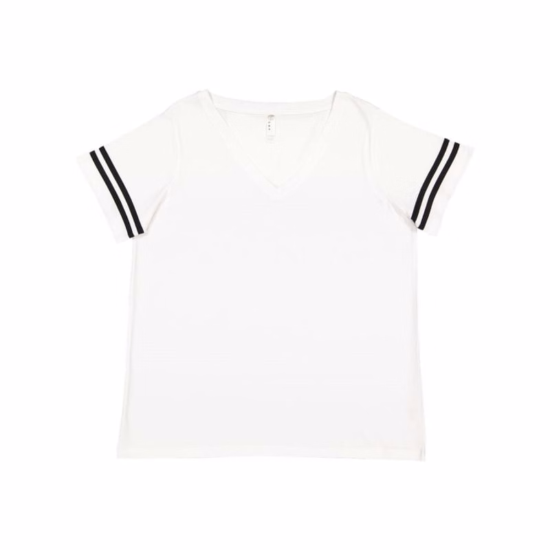 LAT Women's Curvy Collection Vintage Football T-Shirt - 3837