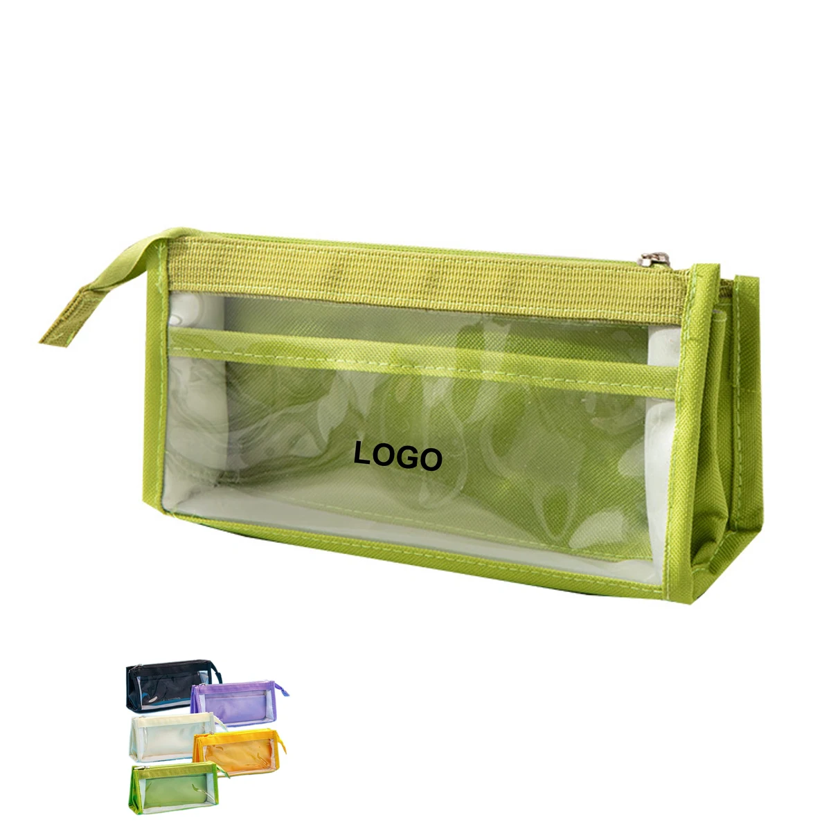 Multi Layered Clear Pencil Bag (Direct Import) 1
