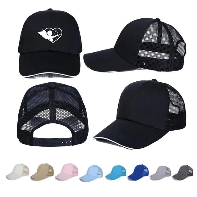 Breathable Full Mesh Baseball Cap Light mesh panels for better ventilation and keep you dry and snug 1