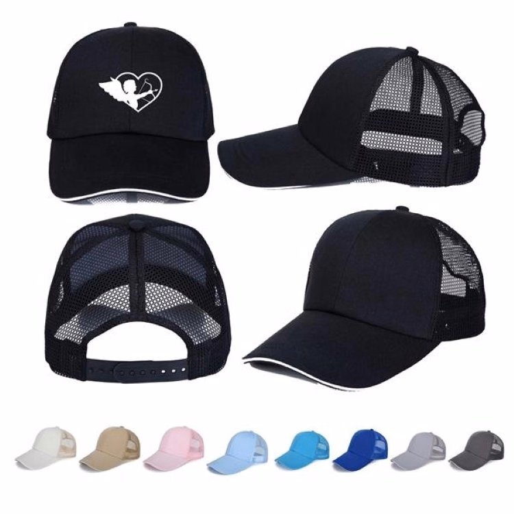 Breathable Full Mesh Baseball Cap Light mesh panels for better ventilation and keep you dry and snug