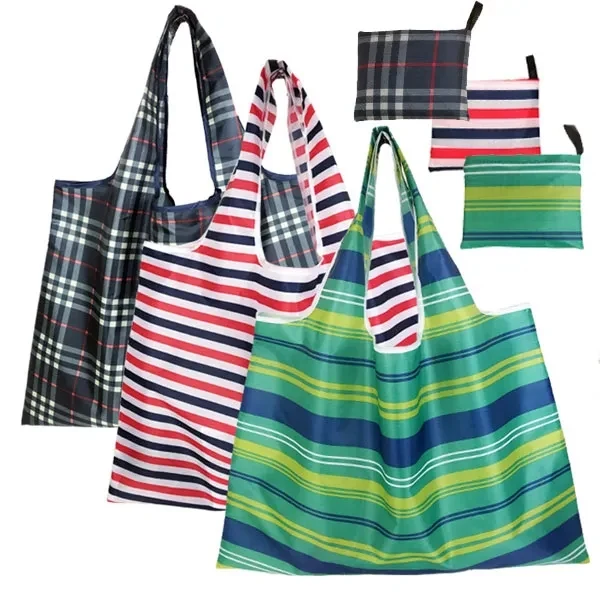 Full Color Jumbo Reusable Foldable Grocery Bags 1