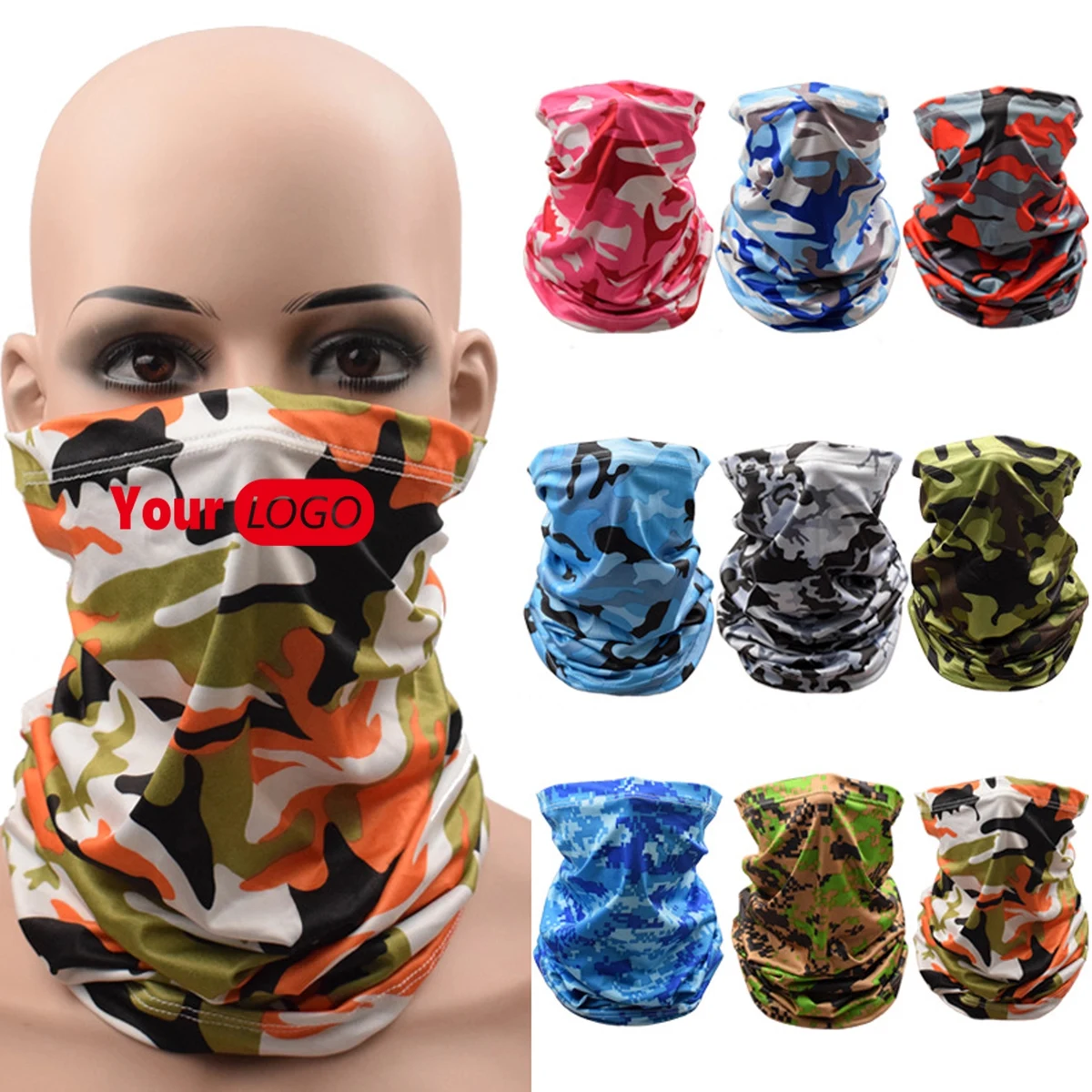 Camouflage Face Mask Neck Gaiter Scarf 1