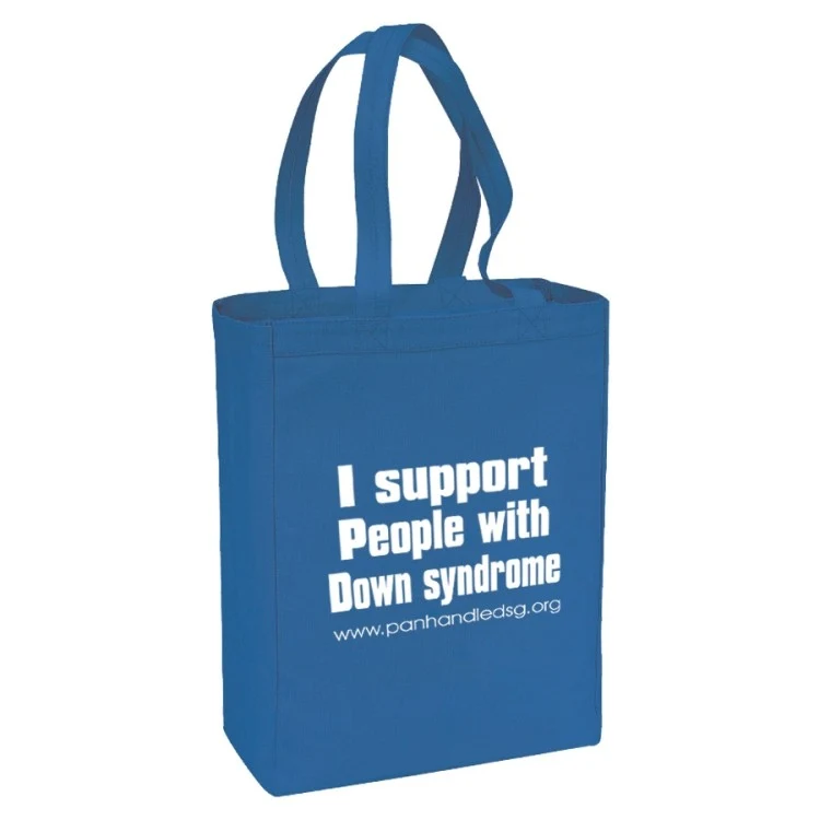 Canvas Gusset Shopping Tote, custom tote bag with logo imprint 1