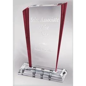 8 3/4" Red Wave Magnetique Acrylic Award 1
