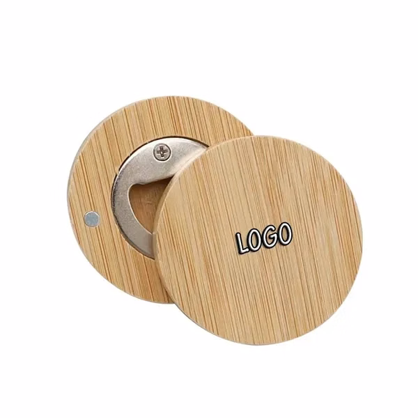 Blank Wooden Bottle Opener Fridge Magnet for Commutes, Fitness and Travel