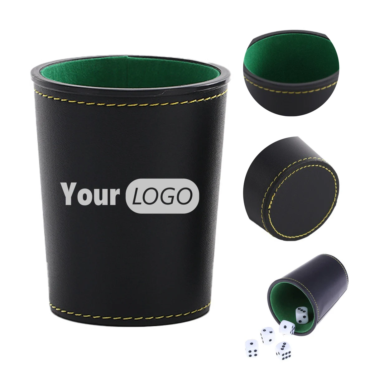 Leather Velvet Quiet Dice Cup 1
