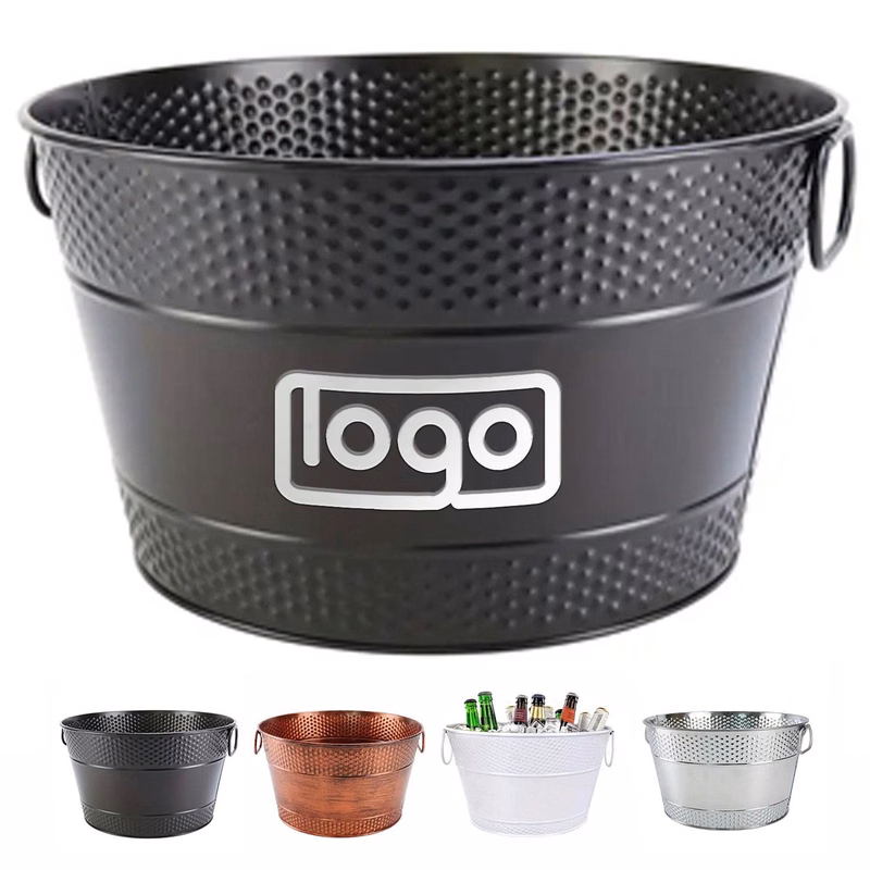 Large Capacity Metal Beverage Ice Bucket