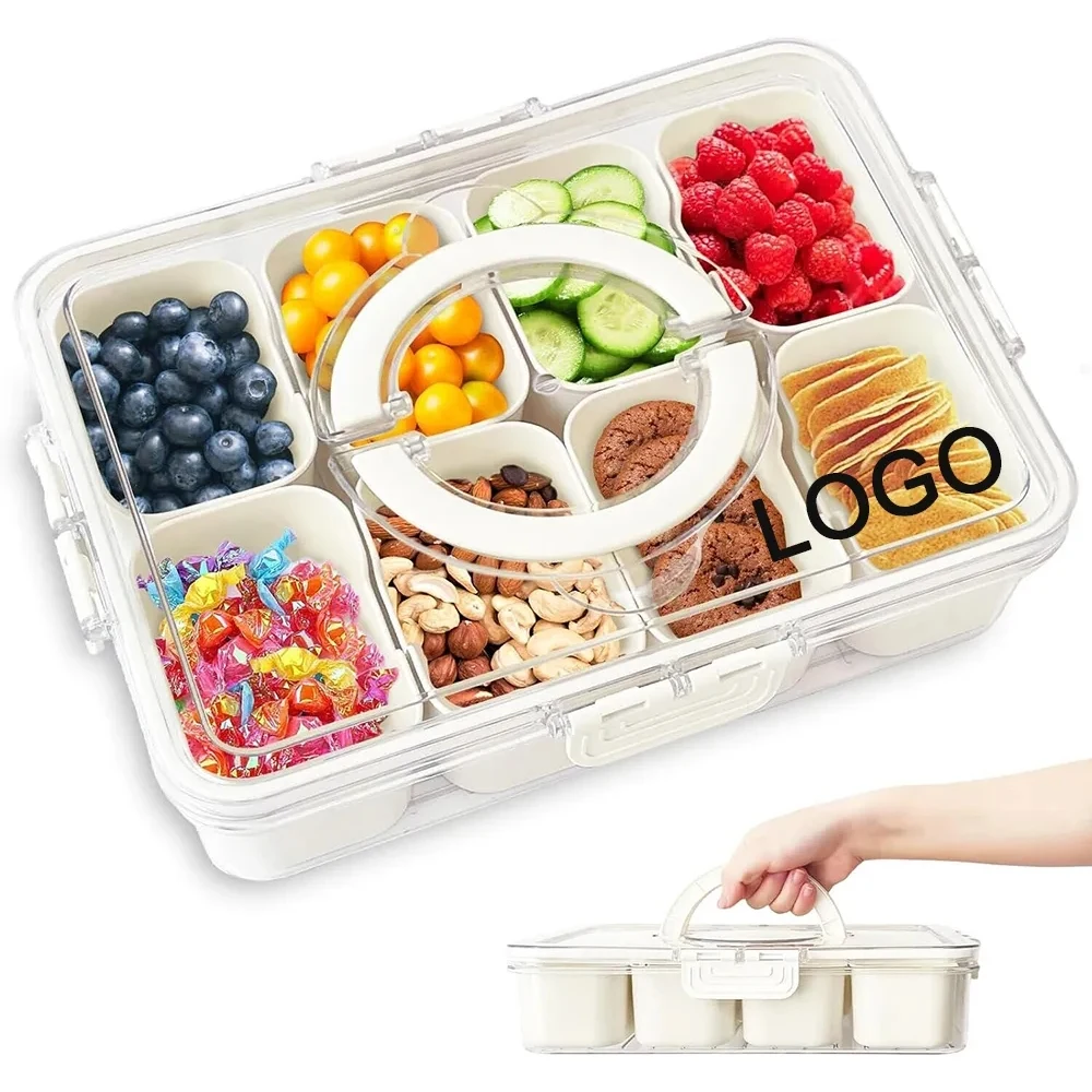 Portable Snackle Box Container Veggie Serving Tray 1