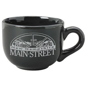 16 oz. Black Latte Stoneware Mug 1
