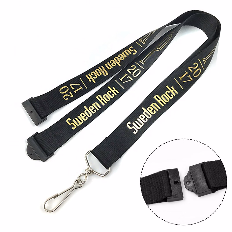 1/2" Polyester Lanyards with Safety Breakaway