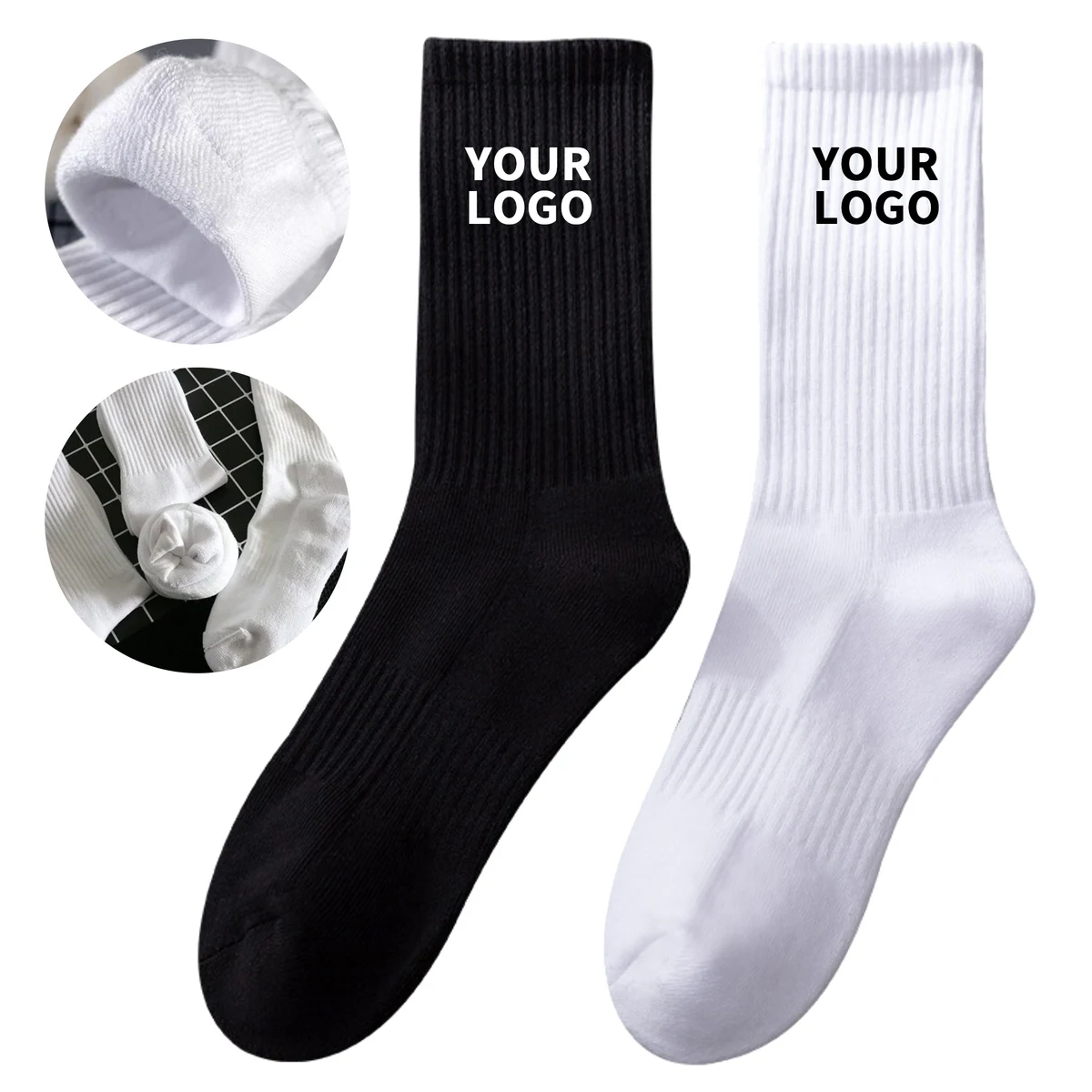 Combed Cotton Knitted Sock With Breathable Fit 1