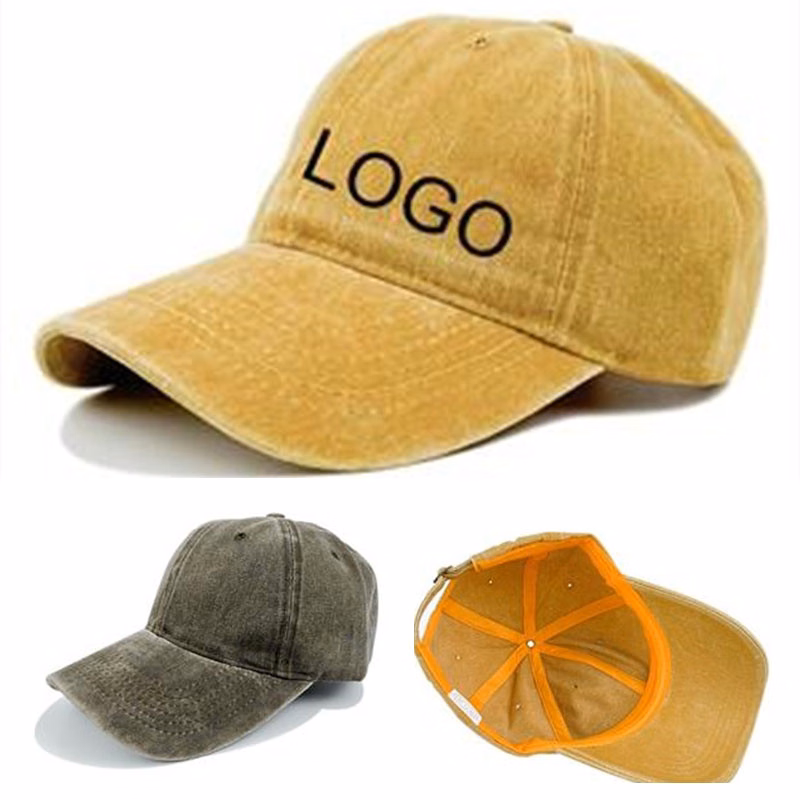 Baseball Cap Vintage Washed Cotton Adjustable Classic Hat