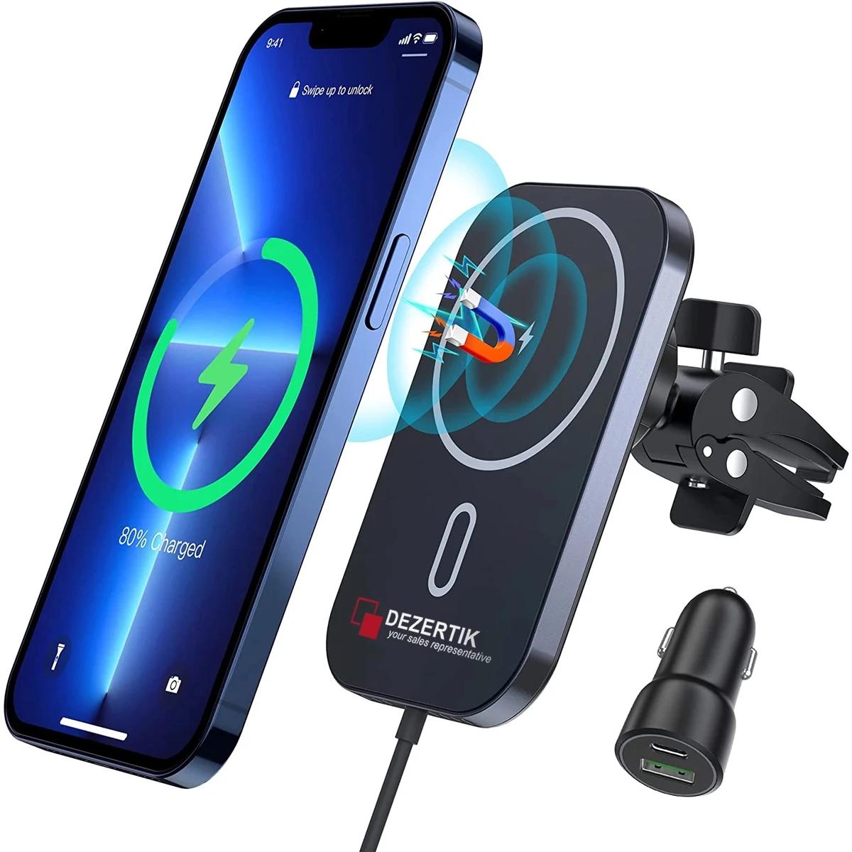 Magnetic Wireless Car Charger 1