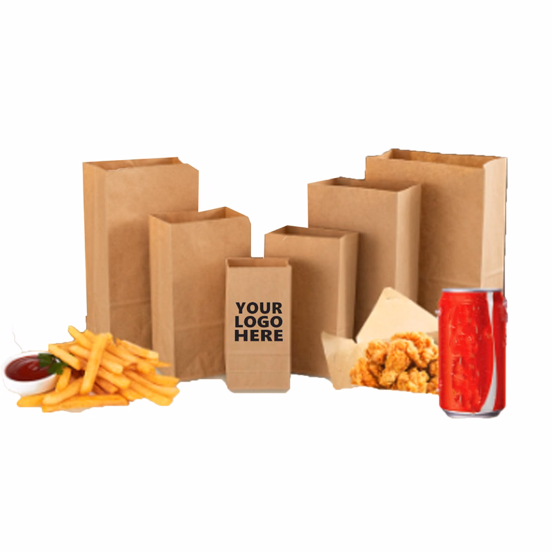 Eco-friendly Customizable Kraft Paper Gift Bag Of Various Sizes