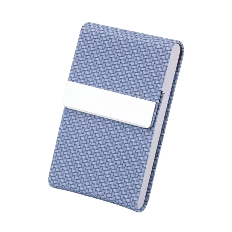 Woven PU Leather Business Card Holder 1
