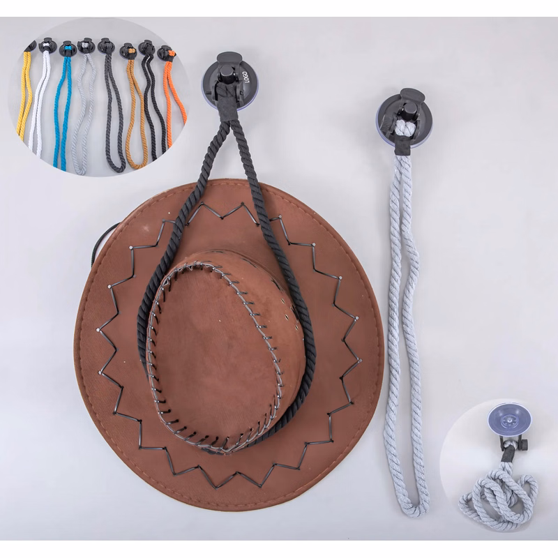 ABS Cowboy Hat Holder with Suction Cup Mount