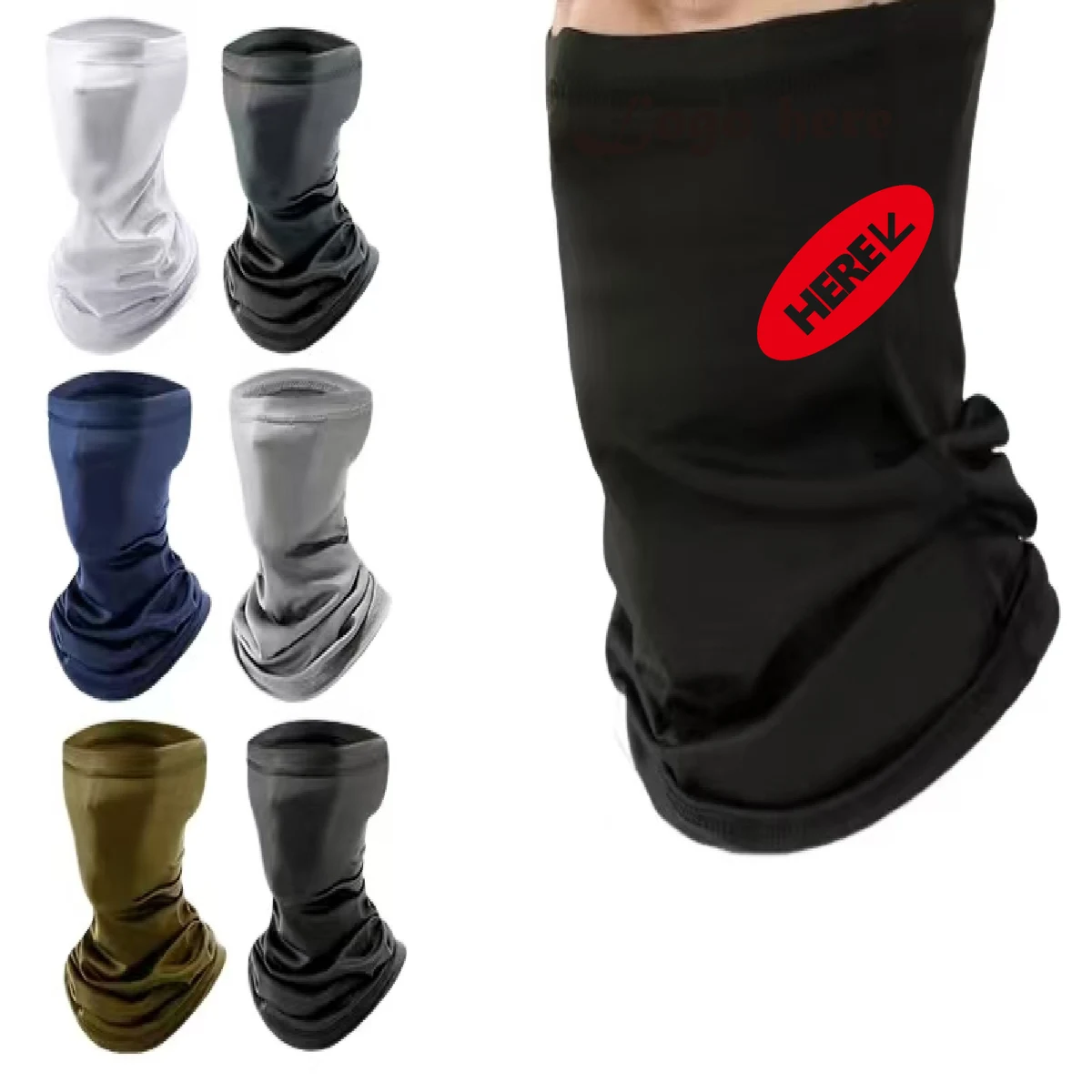 Cycling Sun Protection Ice Silk Face Mask 1