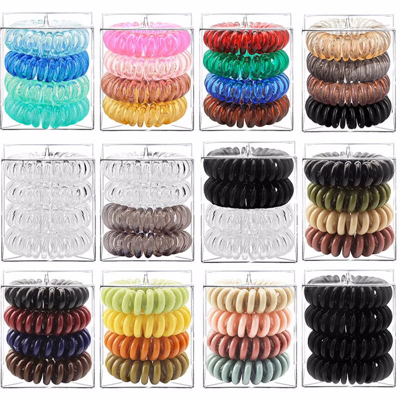 Spiral Phone Cord Hair Ties