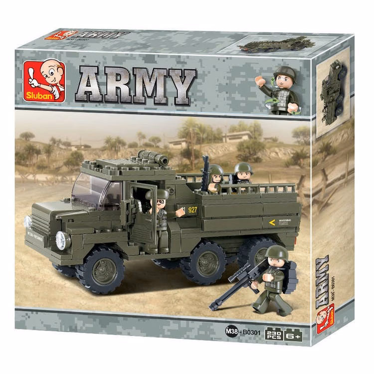 Army Truck Building Brick Kits - 230 Pieces