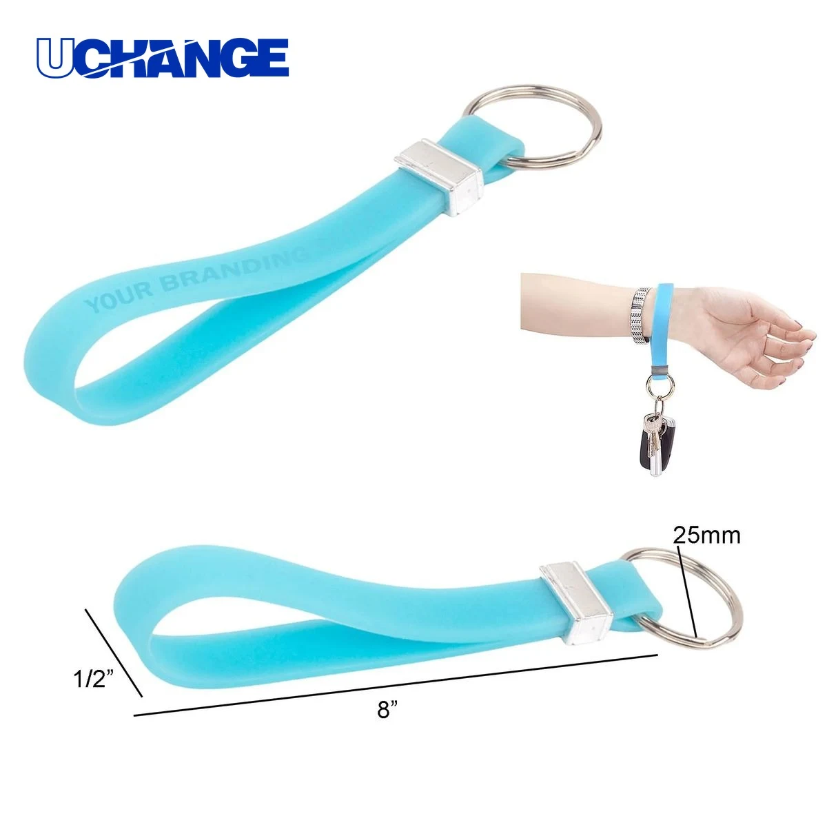 Silicone Motivational Keychain 1