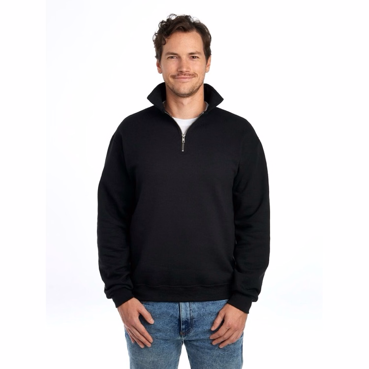JERZEES Super Sweats® NuBlend® Unisex Quarter-Zip Cadet Collar Sweatshirt
