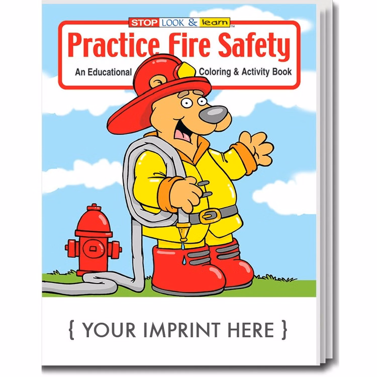 COLORING BOOK - Practice Fire Safety Coloring Book