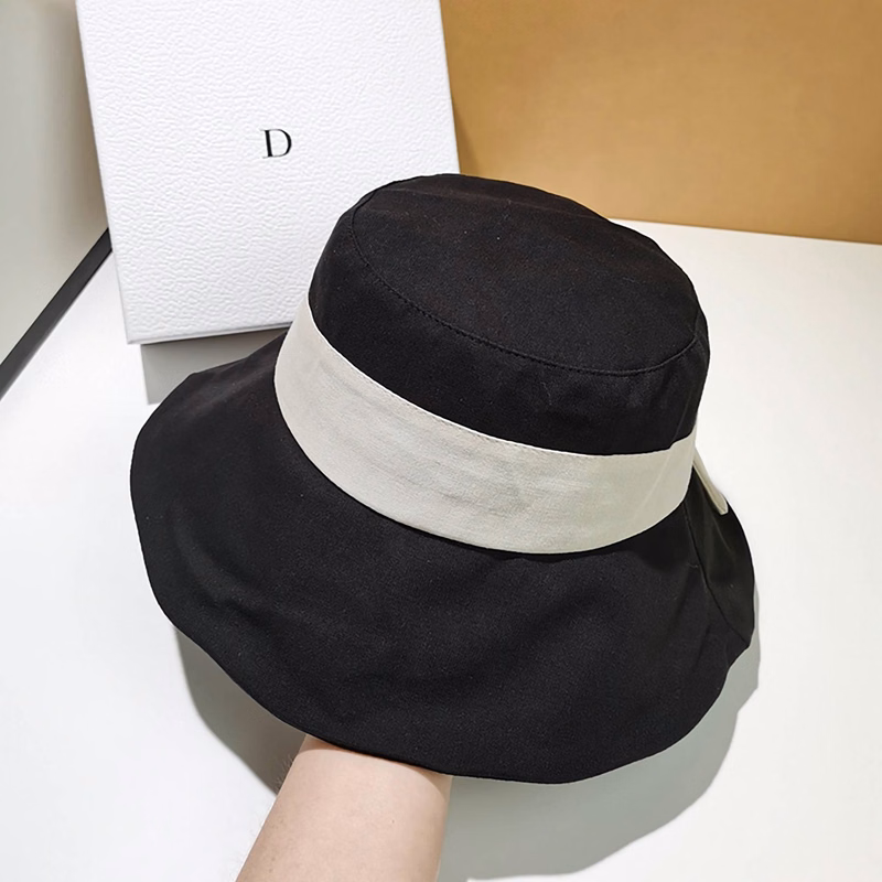 Bowknot Big Brim Fisherman Hat Women Summer