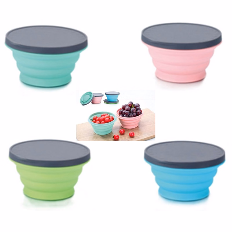 Collapsible Food Bowls With Lids