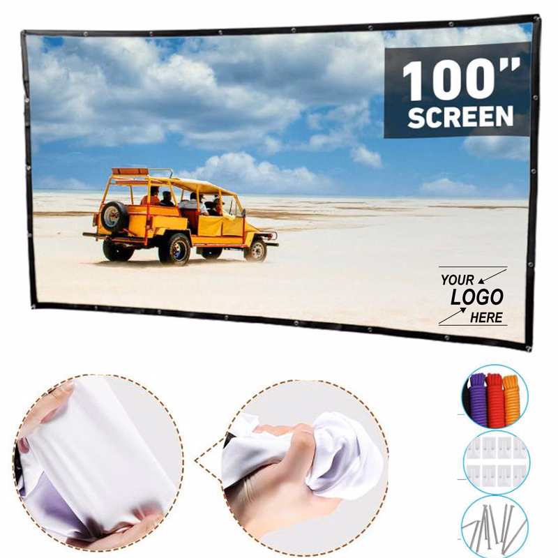 100" Portable Projector Screen for Outdoor and Indoor Movies