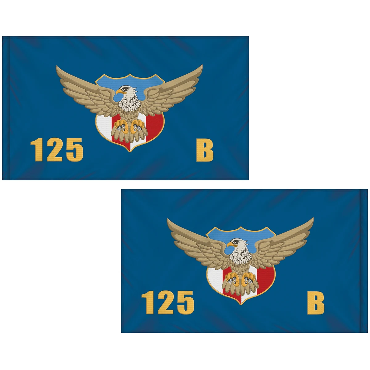 3' x 5' Double Sided Embroidered Flag with Pole Sleeve 1