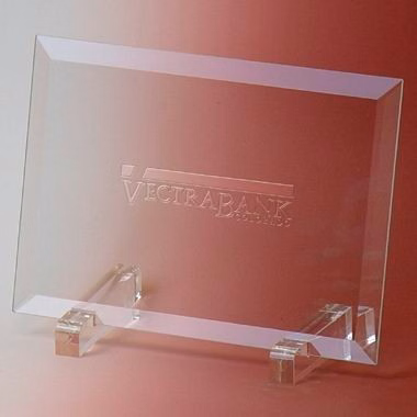 JADE GLASS AWARD WITH STAND