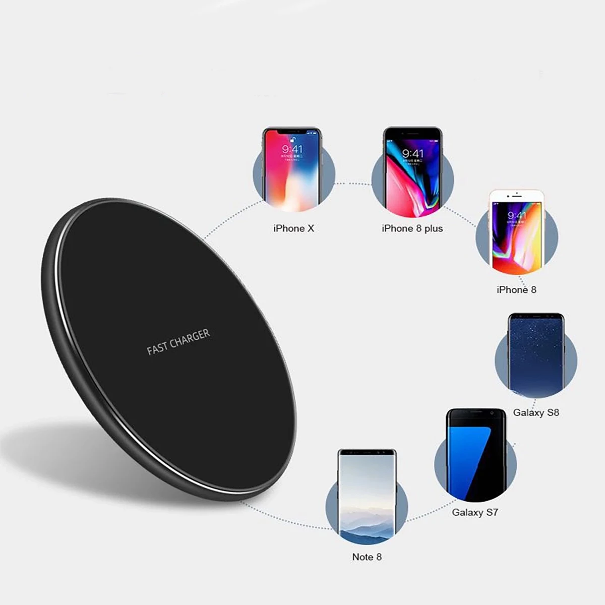Wireless Charger PowerWave Pad Qi-Certified 10W Max 1