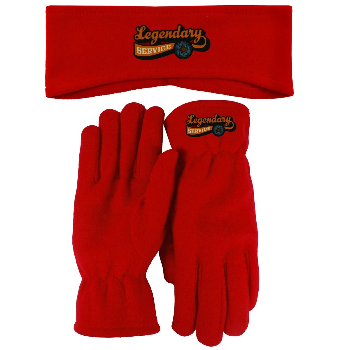 Lightweight Fleece Earband and Gloves Combo 1