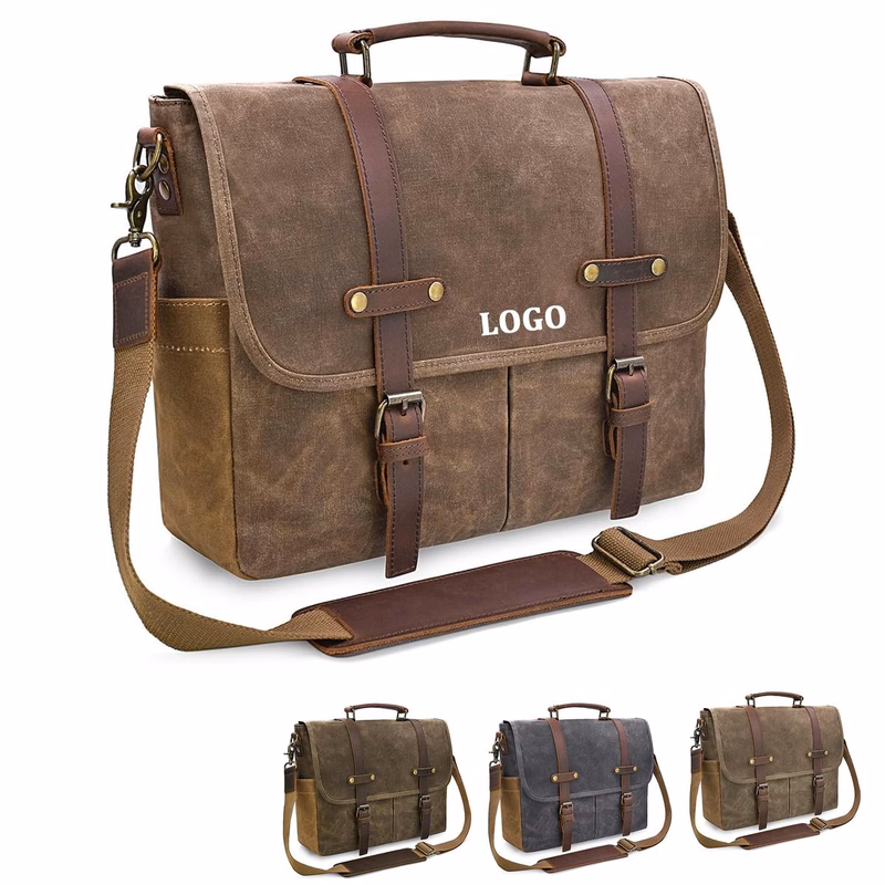 Waxed Canvas Briefcase