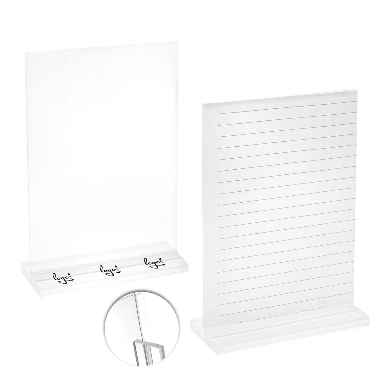 Acrylic Display Stand with Promotional Card Holder 1