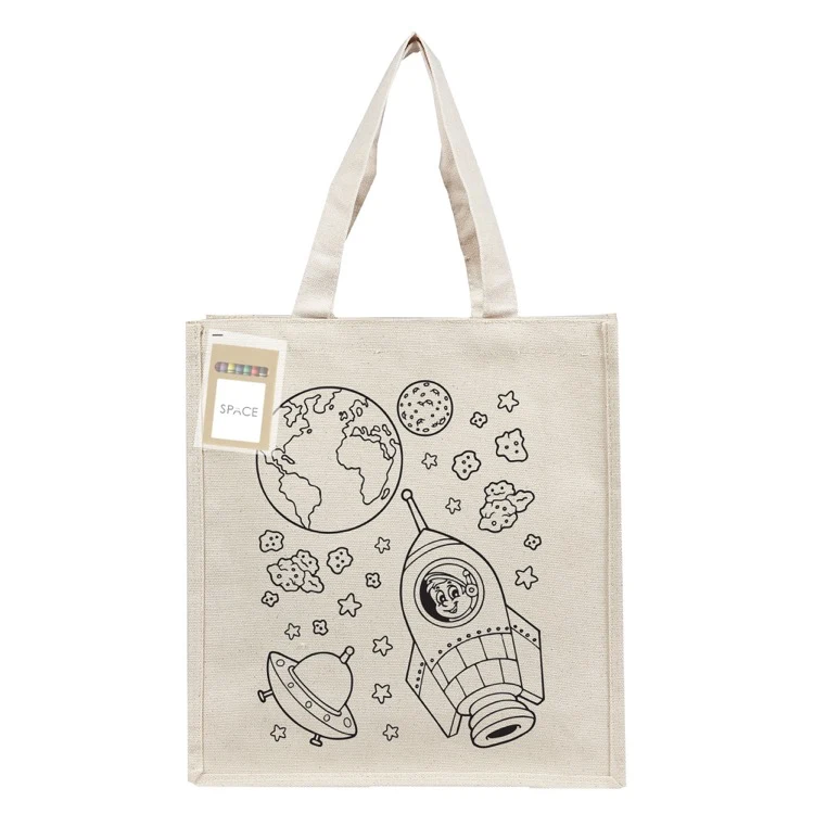 Colouring Executive Canvas Tote Bag, custom tote bag with logo imprint 1