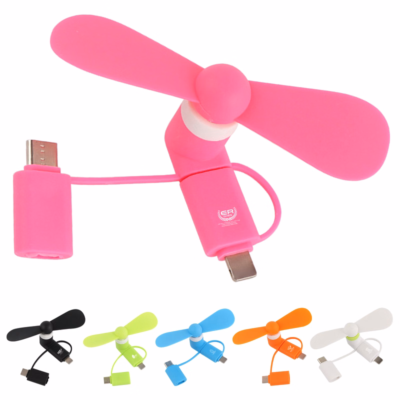 Mini USB 3 in 1 Portable Cell Smart Phone Fan