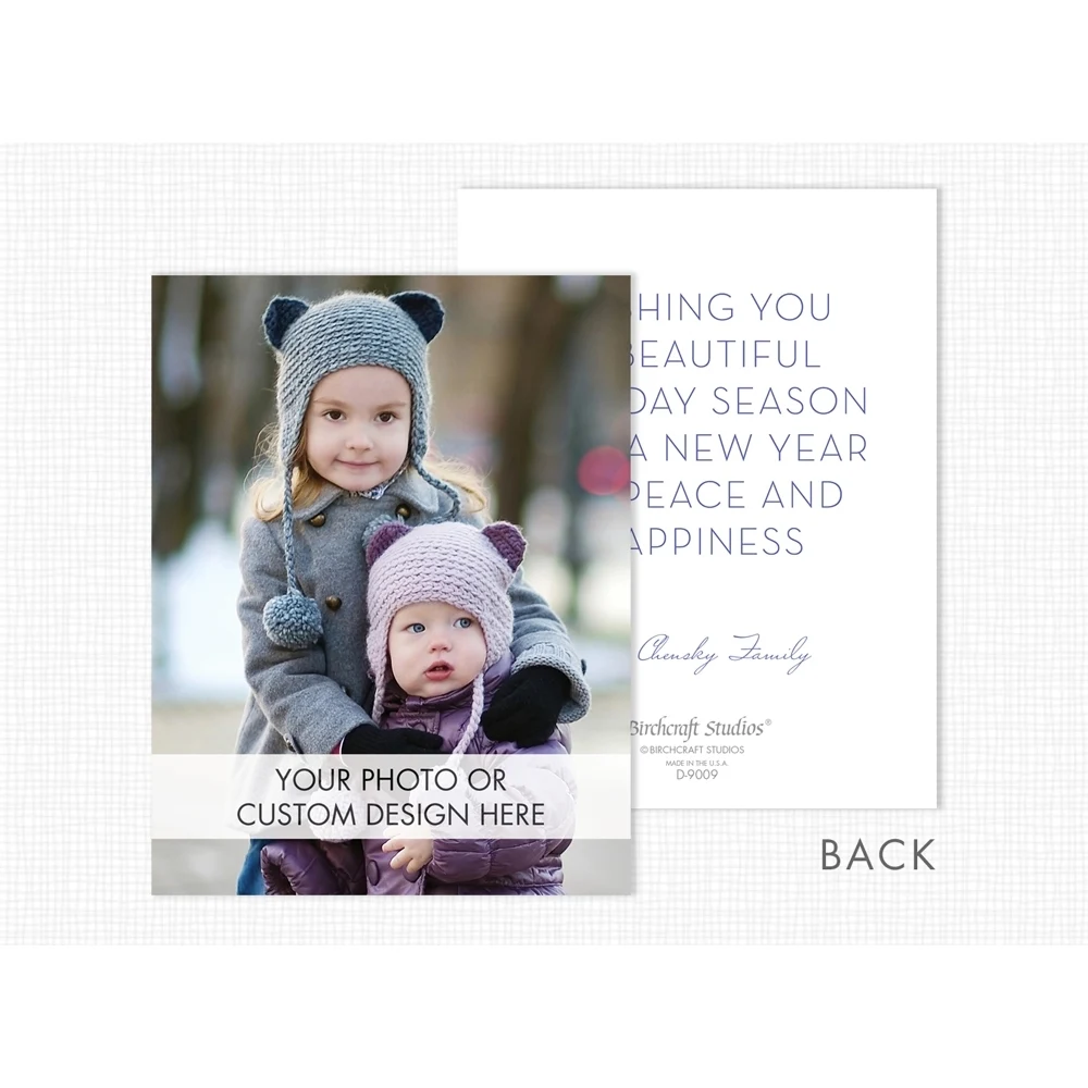 Custom Photo Card (Vertical, Value Size, Flat) 1