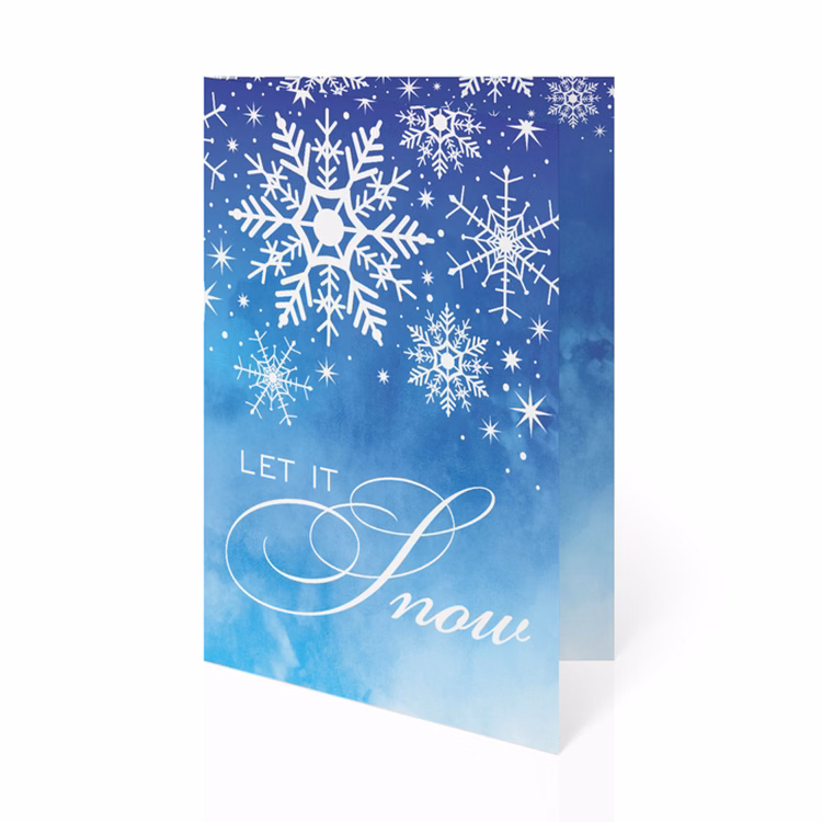 Midnight Crystals Holiday Folded Calendar Cards