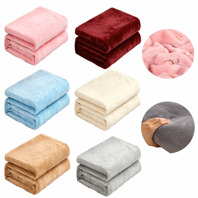 MOQ 10 Flannel Throw Blanket