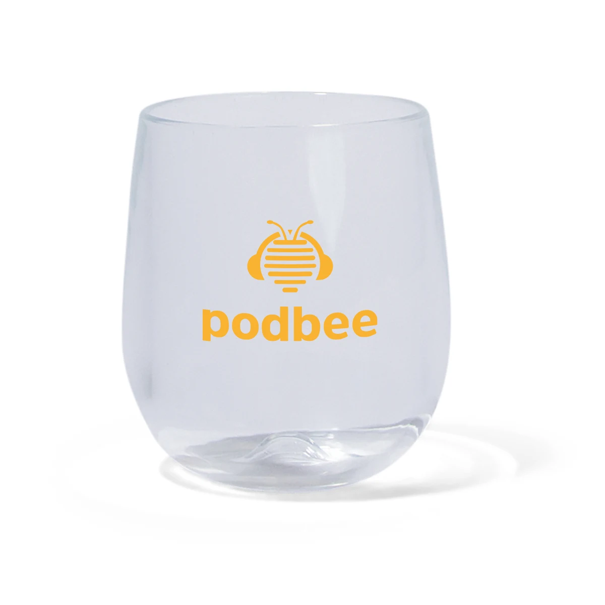 12 oz SiliPint Crystal Clear Silicone Stemless Wine Glass 1