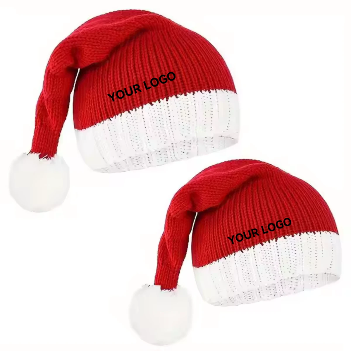 Festive Knitted Family Christmas Hats 1