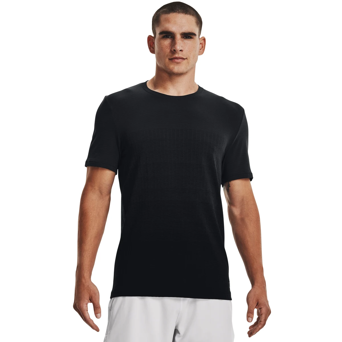 UA Seamless Lux Men's Short Sleeve, custom athletic wear with logo imprint 1