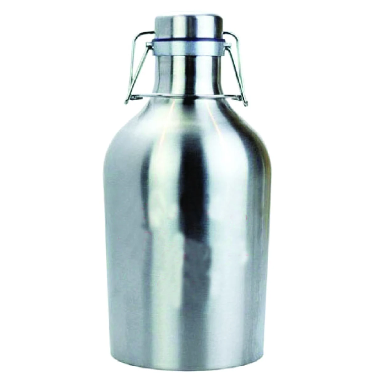 64oz Single Wall Stainless Steel Beer Growler, custom water bottle with logo imprint 1