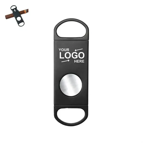 Custom Stainless Steel Blade Cigar Cutter with Plastic Handle — Premium Accessory 1