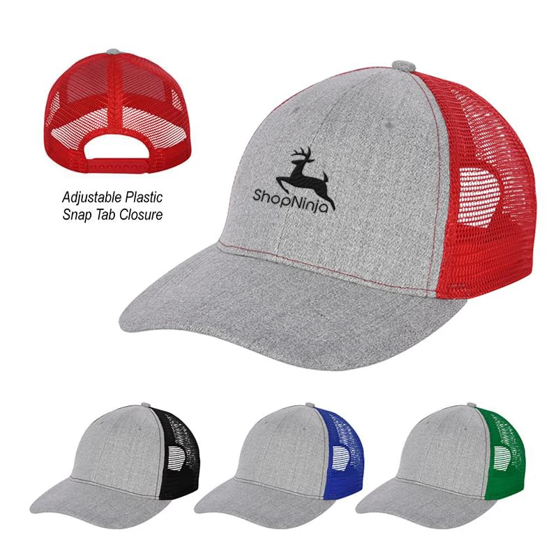 Hayden Heathered Mesh Back Cap 1