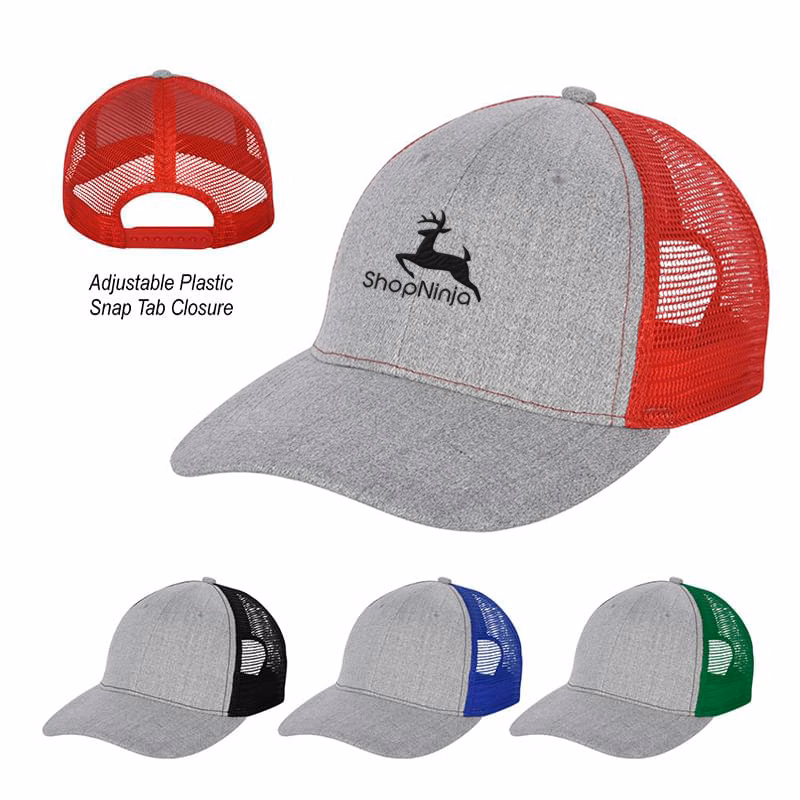 Hayden Heathered Mesh Back Cap