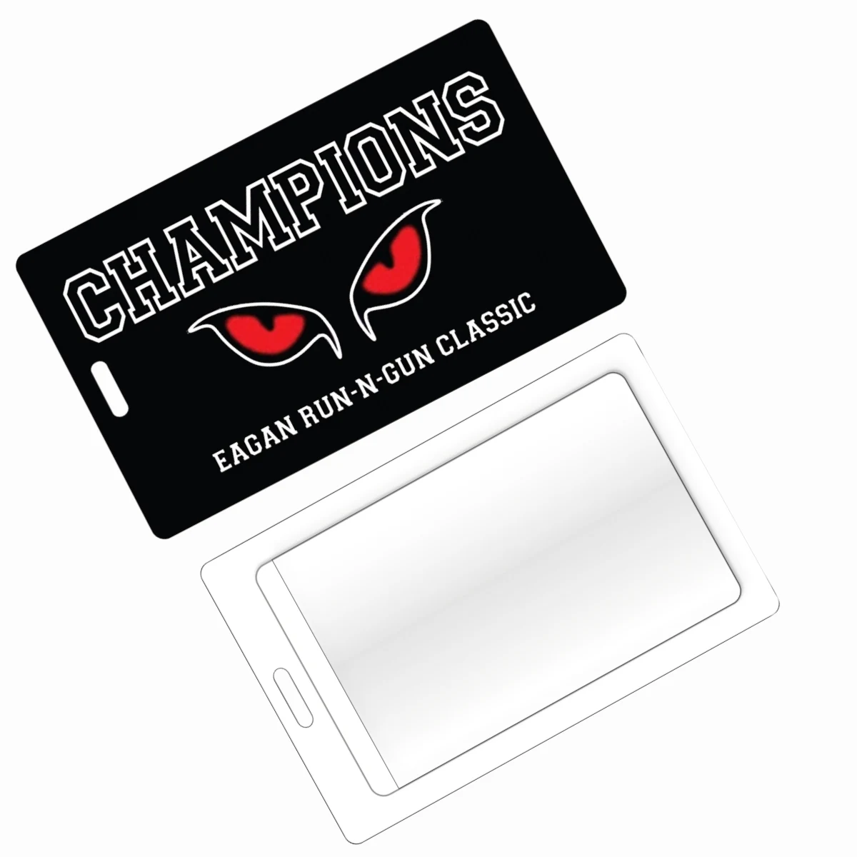 Luggage Tag with Clear Adhesive Pocket, Large 1